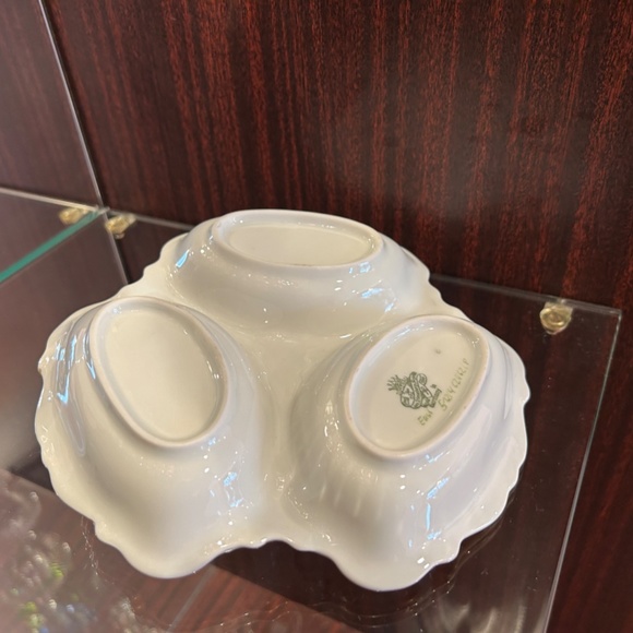 JL Menau Graf Von Henneberg Divided Porcelain Plate Mint Condition - Picture 5 of 7